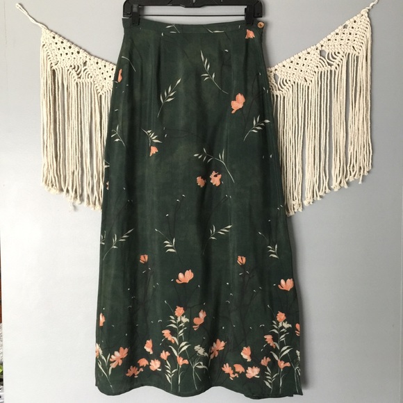 Petite Sophisticate Dresses & Skirts - Vintage Petite Sophisticate Floral Maxi Skirt
